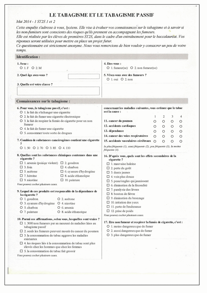 sphinx questionnaire