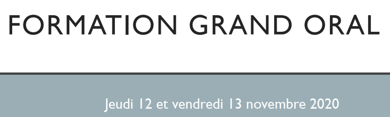 Grand oral