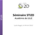 Séminaire Académique STI2D 